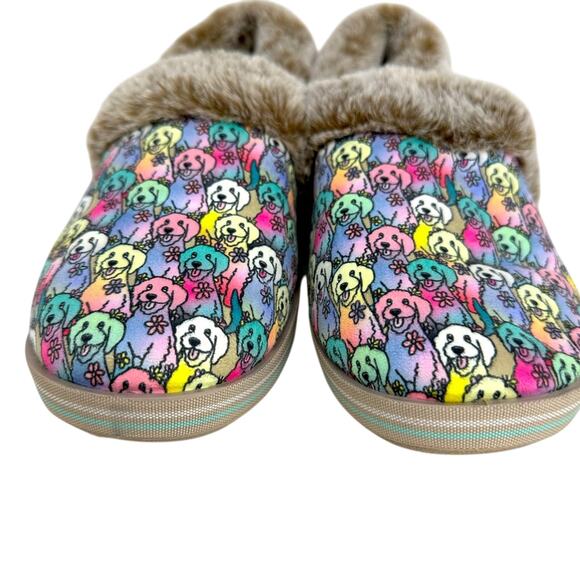 BOB’S by Sketchers Labradoodle Dog Faux Shearling lined Slippers - NWOT - Picture 3 of 8